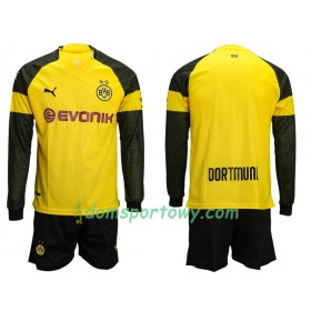 Koszulka Borussia Dortmund Dziecięcy Domowe Koszulki Piłkarskie 2018-2019 Długi Rękaw